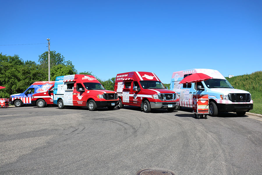 Photograph of Mik Mart Ice Cream Trucks to represent their ice cream truck catering in St. Louis Park, MN.
